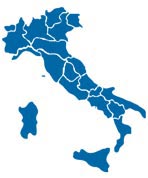 Map of Italian regions