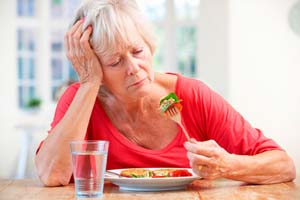 Cancer patient with little appetite, frequent side effect of some anticancer therapies