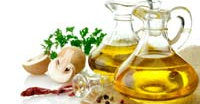 Ampoule of oil, healthy fat